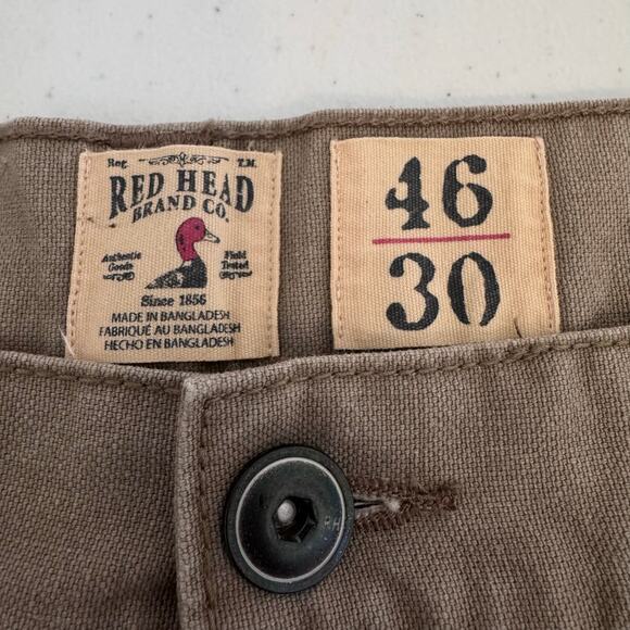 Redhead Cargo Flex Khaki Work Pants Men's Big & Tall 46x30 Carpenter Utility - Picture 3 of 9